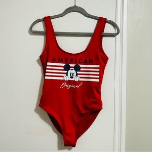 Disney Vibrant Red One piece bathing suit
